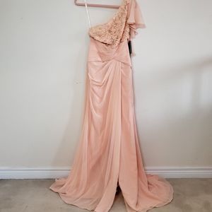 Size 8 (L) 100% silk light pink dress from Aolisha